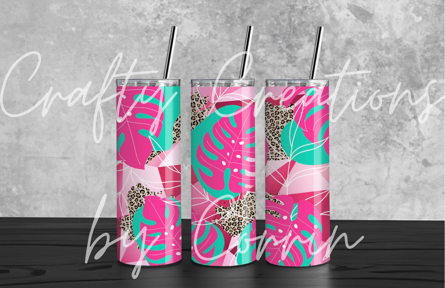 20oz Neon Tropical Tumbler