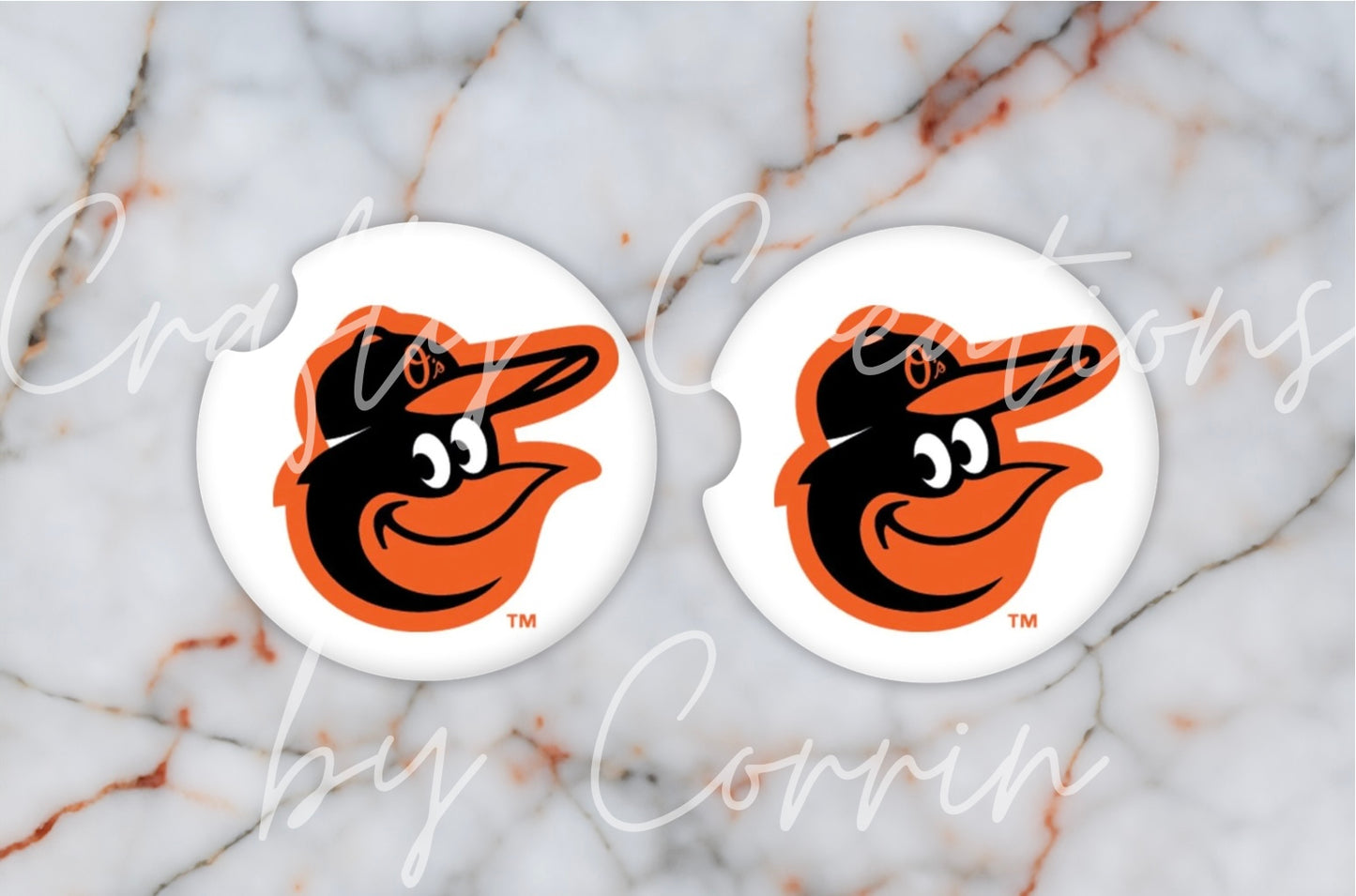 Orioles Logo Car Coasters