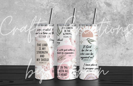 20oz Bible Verse Affirmation Tumbler