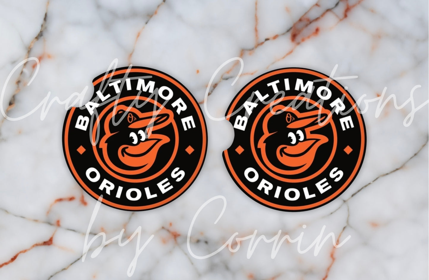 Orioles Baseball Car Coasters